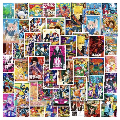 50x gemischtes anime sticker - gemischtes,