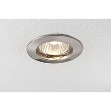 Paulmann Einbauleuchte Lampe Deckenstrahler rund Eisen gebürstet IP44 starr