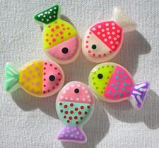 Glasperlen Perlen Fische