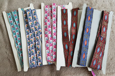 Alte Borte / Band / Jacquard, bestickt Stickerei Gold - Auswahl