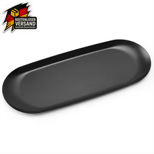 Edelstahl Schmucktablett oval
