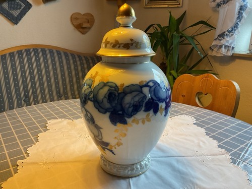 Deckelvase rosenthal blaue - deckelvase,,