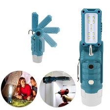 90° Für Makita Li-ion Akku LED Arbeitsleuchte 12V Strahler Licht Taschenlampe