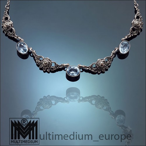 Art deco silber collier - art,
