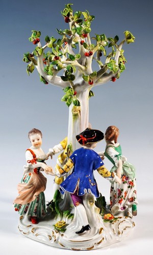 Meissen figur baum gruppe - , 4
