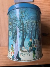 Nostalgie Retro alte Kaffeedose Tchibo 1976 Katrin Mack Wintermotiv Blech Metall