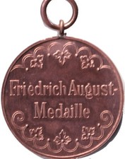 Friedrich August Medaille Bronze Orden Original