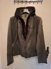  Gipsy Lederjacke Bikerjacke Damen grau Gr XXL NOLA LEGV 2-in-1-Look mit Kapuze 