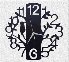 Moderne Design Wanduhr Küchenuhr Baduhr Bürouhr Dekoration ruhig Schwarz-Specht