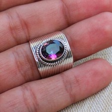 Designer Mystic Topas Ring 925