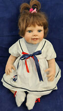 Künstlerpuppe "Evelin" 58 cm von Jannie de Lange MIT ZERTIFIKAT (P54)