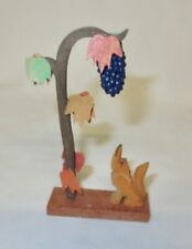 Miniatur-Schnitzerei aus dem Erzgebirge FUCHS am REBSTOCK Emil Helbig (1) -295-