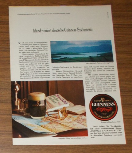Seltene werbung guinness extra - werbung,