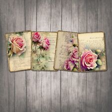 4 Karten A6 Ephemera alte