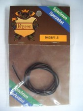 Silikonschlauch, schwarz, 1,5 mm, 1 Stück, von Byron