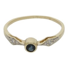 Saphir Diamant Ring 333 8 K