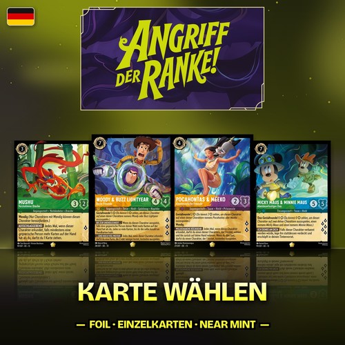 Disney lorcana karten angriff - disney,