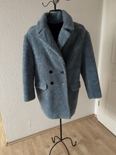Zara Teddy Mantel Gr. S Blau