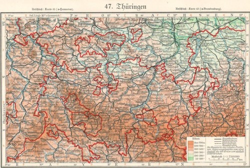 Landkarte thüringen - landkarte.,