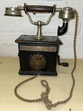 altes Telefon Fernsprecher Kaiserreich Wappen ca 1915