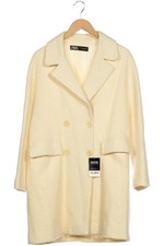 ZARA Mantel Damen Jacke Parka Gr. M Wolle Baumwolle Cremeweiß #e9om3kx