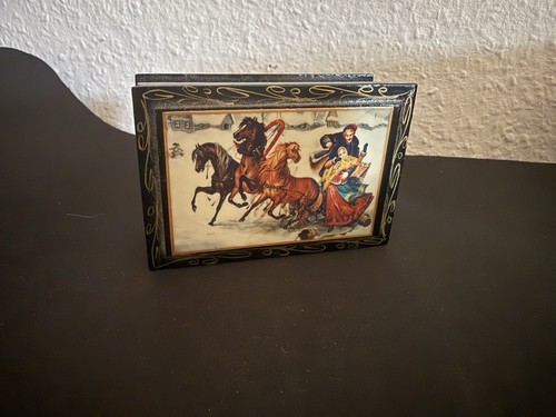 Russische lackdose schatulle - russische,