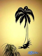 Wandtattoo PALME 3 oracal MATT