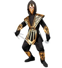 Goldener Kombat Ninja mit