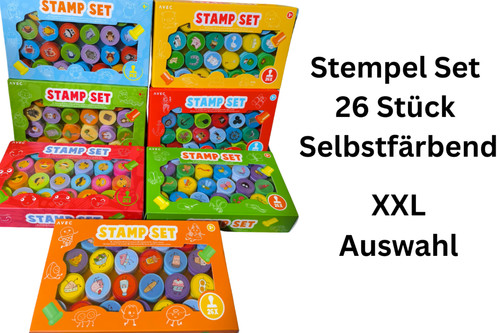 Selbstfärbende stempel set - selbstfärbende,