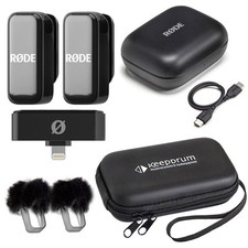 Rode Wireless Micro Drahtloses Mikrofon-System iOS Lightning mit Softcase Tasche
