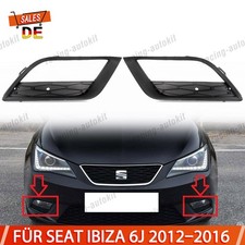 Nebelscheinwerfer Gitter Blende Lüftungsgitter Schwarz Für SEAT Ibiza 6J 2012-16