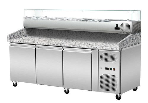 Gastro pizzakühltisch mit - gastro,