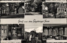 Ak Bockhorn Bark Schleswig Holstein, Gasthaus Waidmannsheil, Denkmal - 2970802