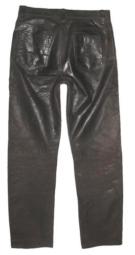Maddox herren lederjeans - maddox,