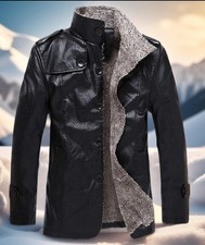 Warmer wintermantel leder - warmer,