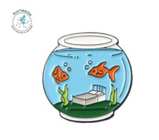 Anstecker Aquarium Fische Schlafzimmer Fantasie Humor Glücksbringer Geschenkidee