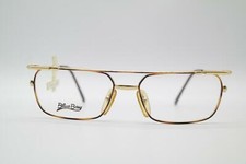 Vintage Blue Bay  Santo Domingo Gold Kupfer Oval Brille Brillengestell NOS