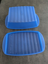 Brotbehälter Tupperware  Brotkasten Blau  38x 20 cm