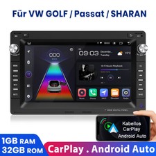 1+32GB 7'' Carplay Autoradio GPS Sat Navi DAB FM für VW Passat B6 B7 Android 12