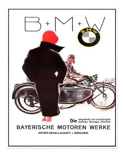 Vintage motorrad wandkunst - vintage,