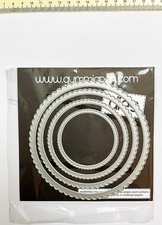 Kreis Stanzen 4er Set, Scalloped Circles, Gummiapan, Kein Stampin Up