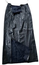 Laurèl Langer Damen Lederrock Größe 38