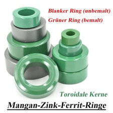 Grün / Blanker Ferritkerne Mangan-Zink-Ferrit-Ringe Anti-Interferenz Toroid