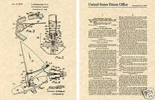 WIND SURFER PATENT Art Print
