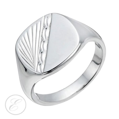 Herren silber siegelring - herren,