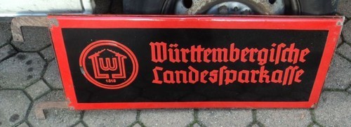 Altes emailschild ausleger - altes,