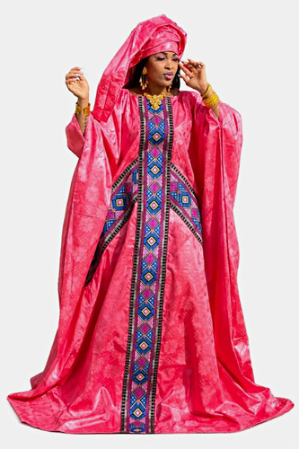 Damen senegal kaftan maxikleid - kaftan,