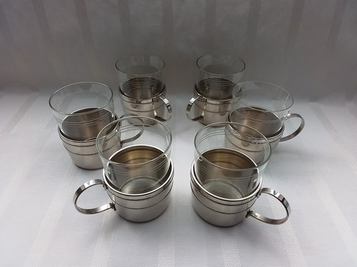 Antike teeglashalter von - 6,