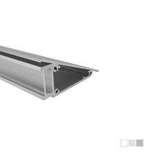 LED Alu Profile Wandprofil für 12 mm LED-Streifen mit einschiebbarer Abdeckung B