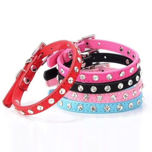 Hundehalsband kristallsteine - hundehalsband,